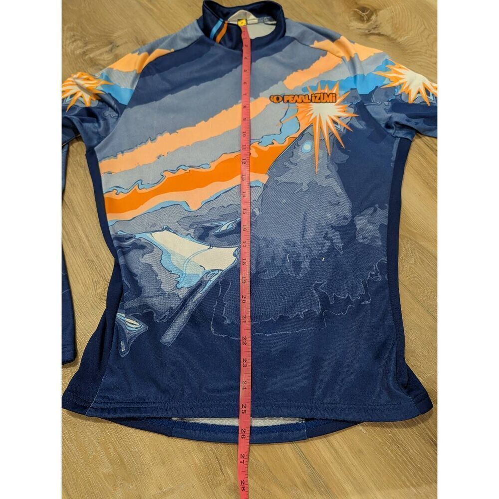 Pearl Izumi Long Sleeve Cycling Jersey Mens Medium Vintage RARE Graphic Snow Sun - Picture 7 of 14